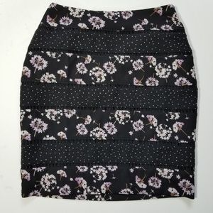 White House Black Market floral skirt